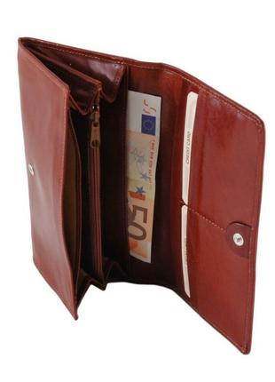 Эксклюзивный кожаный бумажник кошелек женский tuscany leather tl1407875 фото