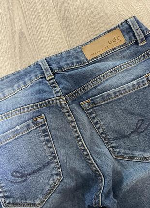 Трендовые синие джинсы штаны8 фото