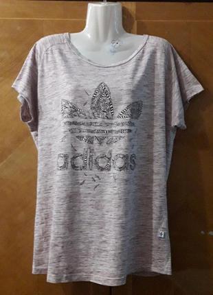 Брендова  100% бавовна оригінальна  футболка  від adidas меланж