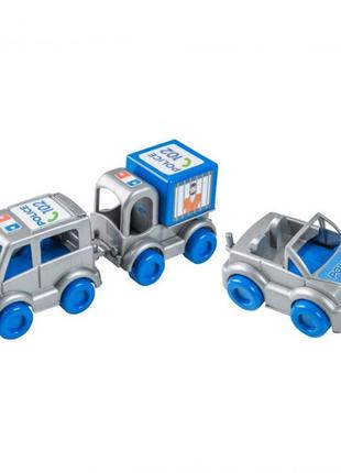 Игровой набор полицейских авто "kid cars" 39548, 3 машинки