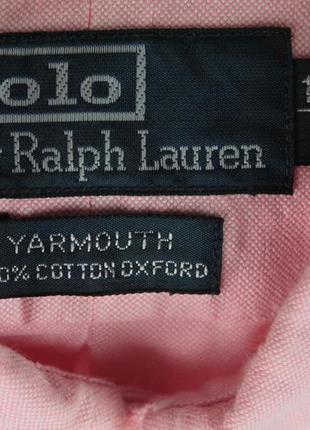 Шикарна оригінальна сорочка ralph lauren cotton oxford yarmouth4 фото