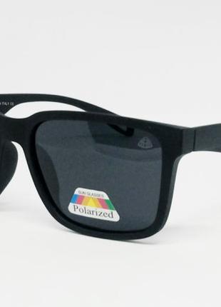 Maybach стильные мужские солнцезащитные очки черный мат поляризированые