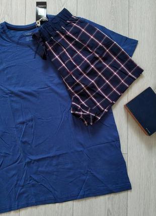 Піжама чоловіча домашній костюм одяг для дому та сну футболка шорти р. s