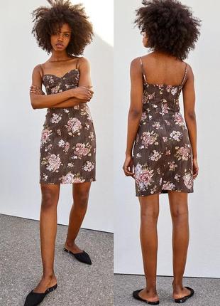 Сукня сарафан brock collection x h&amp;m м/l з льоном/лиоцелем4 фото