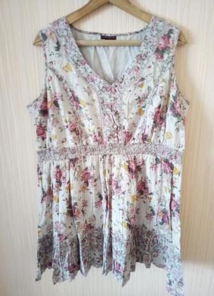 Платье туника батального размера индия