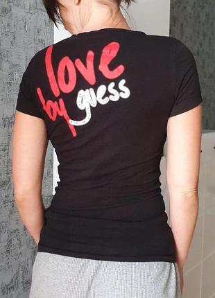 Guess черная футболка размер м