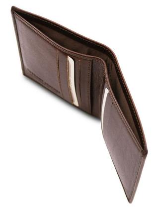 Эксклюзивный мужской кожаный бумажник двойного сложения tuscany tl1420644 фото
