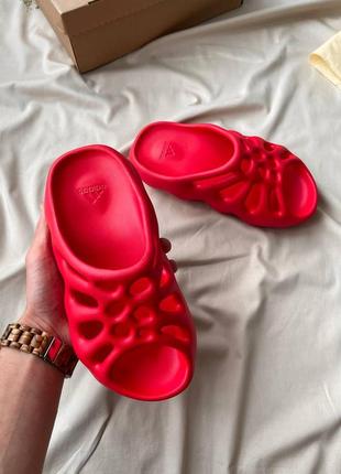 Тапочки adidas yeezy 450 slide ‘red’8 фото