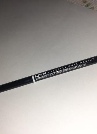Карандаш для бровей nyx profesional makeup micro brow pencil1 фото