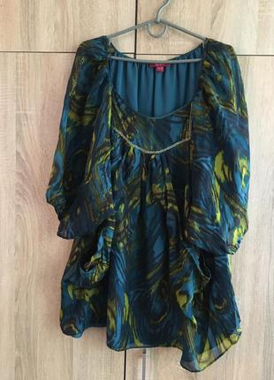 Цікава шовкова блуза шелк блузка