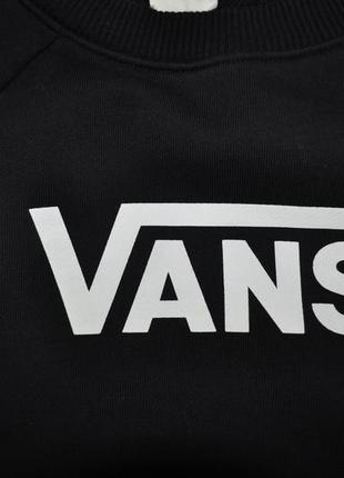 Vans ванс кроп женская кофта свитшот худи толстовка реглан чёрная оригинал5 фото