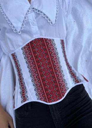 Неймовірний корсет з українською вишивкою2 фото