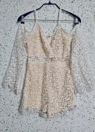Красивий кружевний комбінезон lipsy, р.s-m