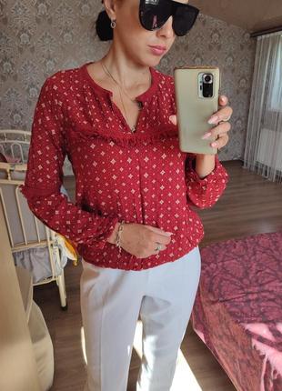 Блузка сорочка бавовна в етно стиль бохо бахрома