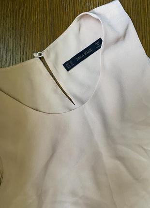 Майка блуза персиковая zara xs-s2 фото