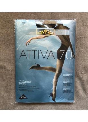 Новые чёрные колготы/ колготки attiva 70 den