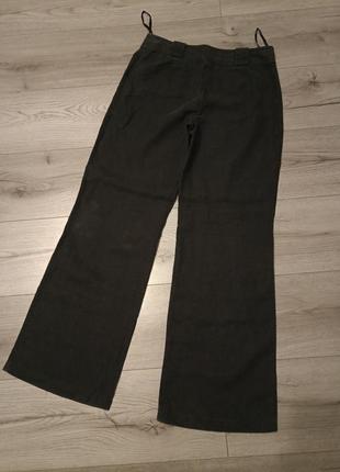 Льняные черные брюки летние штаны2 фото