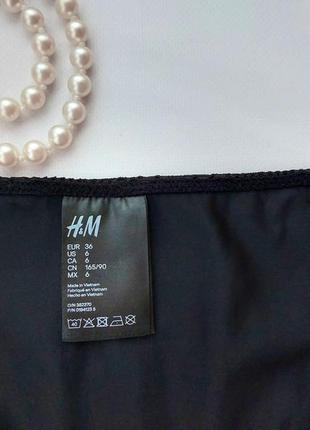 Черные ажурные кружевные плавки на завязках h&m eur368 фото