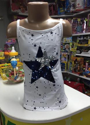 Маечка трикотажная,паетки-перевертыш