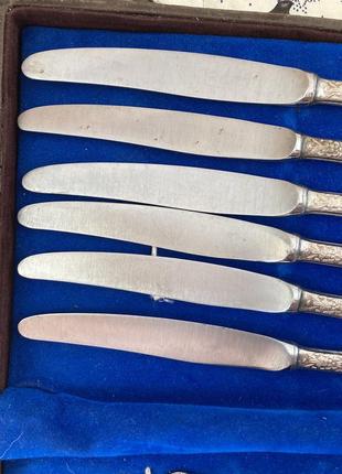 Мельхіор ножі та вилки набір ссер5 фото
