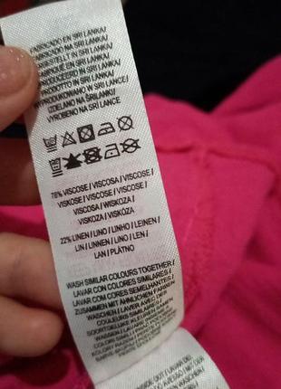 Платье  малиновое primark, лен 8