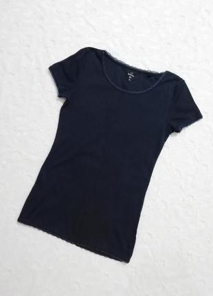 C&a темно синя футболка, бавовна2 фото