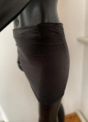 Итальянская короткая юбка по фигуре люрекс