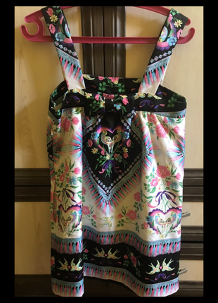 Manoush платье франція оригинал шелк сарафан цветочное2 фото
