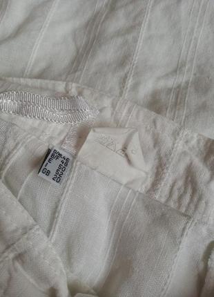 Класні лляні штани бриджі великого розміру4 фото