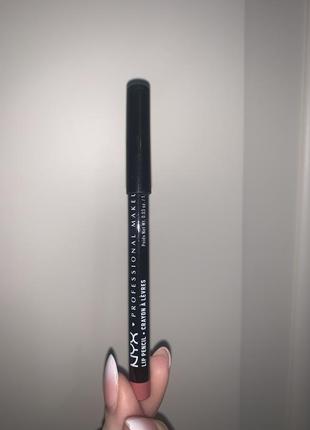 Олівець для губ nyx slim lip pencil №860 (peekaboo neutral)2 фото