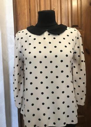 Блуза женская в горошек тренд сезона