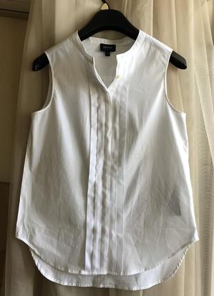 Armani белая хлопковая блузка2 фото