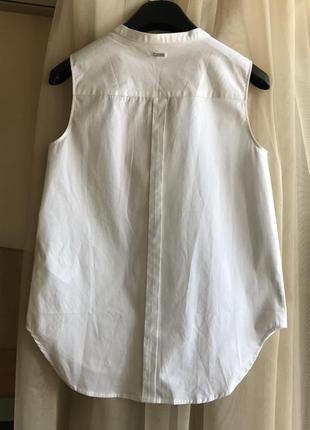 Armani белая хлопковая блузка3 фото