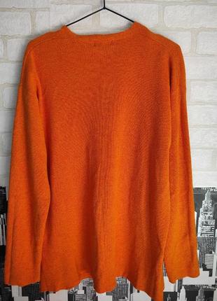 Кардиган, кофта, джемпер, светр кольору оранж. esprit. оверсайз3 фото