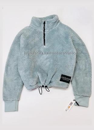 Толстовка calvin klein sherpa шерпа худи кельвин кляйн кельвін кляйн5 фото