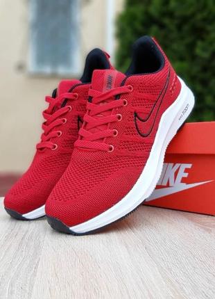 Чоловічі червоні літні кросівки locker nike / мужские красные летние кроссовки найк