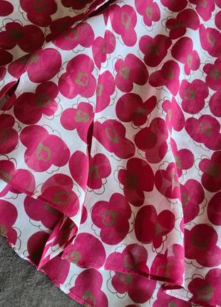 💣💣💣 тонкая невесомая блуза в цветочный принт rosso 356 фото
