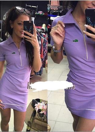 Сукня lacoste 🐊 🐊 тканина лакоста бавовна, значок-вишивка плаття поло розмір s плечі 37 см пог 42