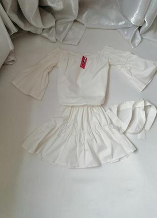 Сукня сарафанчик голі плечі і широкий рукав волан, носити сукню можна в двох варіантах як відкритими7 фото