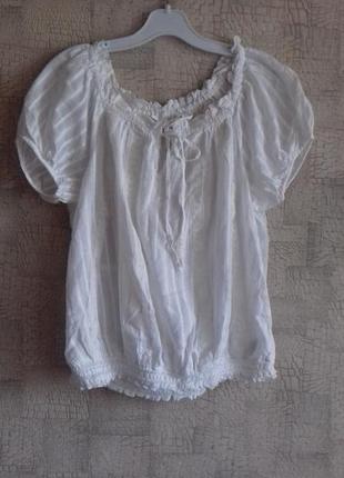 Суперлегкая хлопковая блузочка для стройной девушки.1 фото