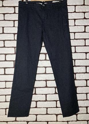 Повседневные , темно-синие брюки с узором tom tailor