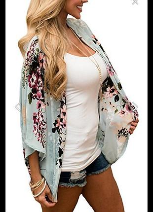 Накидка кімоно віскоза квіти