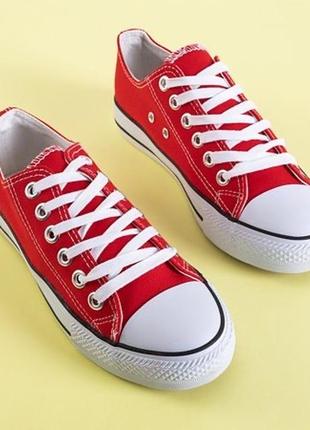 Кеди жіночі y-bokai, колір червоний😍 кеды кроссовки кросівки Cotton converse
