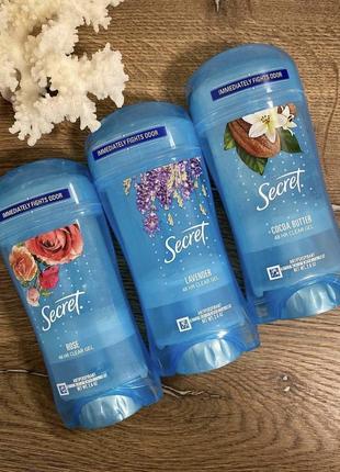 Гелевый дезодорант-антиперспирант secret luxe clear gel deodorant antiperspirant1 фото
