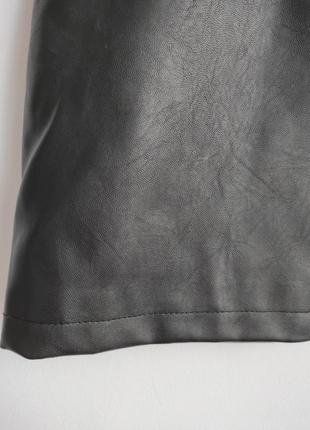 Primark юбка черная кожаная кожаная юбка женская кожаная кожаная черная кожа новая фирменная эко эко6 фото