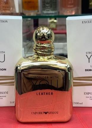 Emporio armani stronger with you leather (тестер) 100 ml