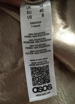 Asos шовкове плаття з відритою спинкою