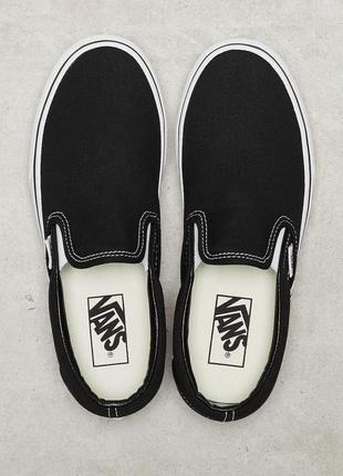 Сліпоны vans classic slip-on platform vn00018eblk1 black текстиль7 фото