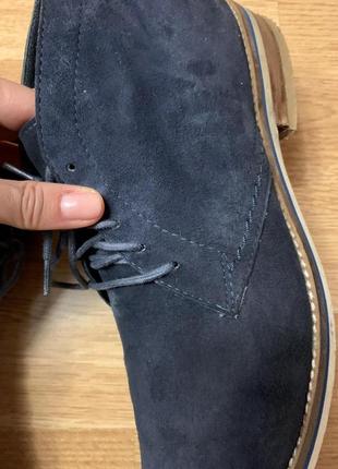 Брендовые замшевые мужские туфли belmondo italy,классические туфли3 фото