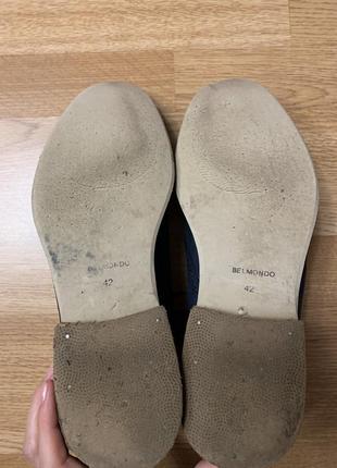 Брендовые замшевые мужские туфли belmondo italy,классические туфли4 фото